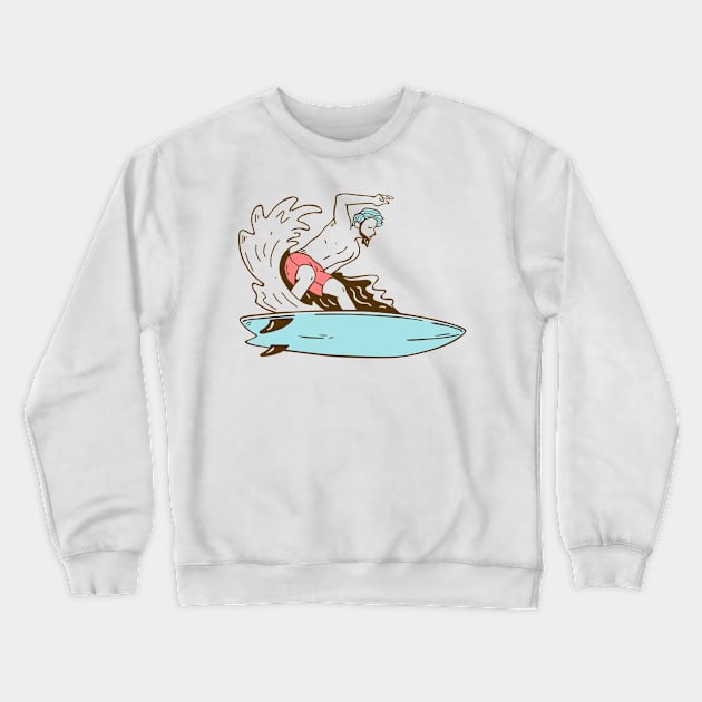 surf Crewneck Sweatshirt by Cassymere